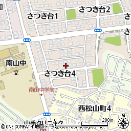 愛知県瀬戸市さつき台4丁目74周辺の地図