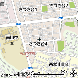 愛知県瀬戸市さつき台4丁目周辺の地図