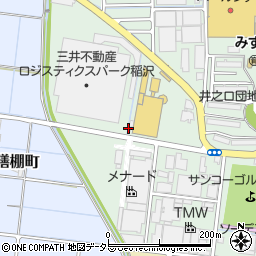愛知県稲沢市奥田大沢町周辺の地図