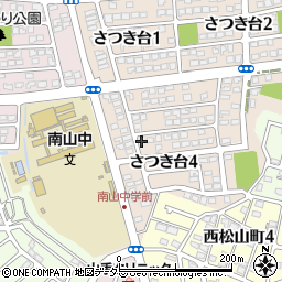 愛知県瀬戸市さつき台4丁目61周辺の地図