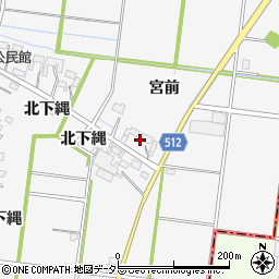 愛知県稲沢市祖父江町神明津南小一色周辺の地図