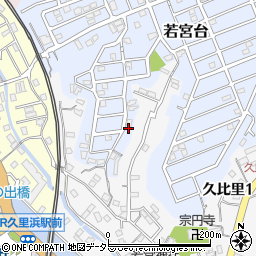 神奈川県横須賀市若宮台22-25周辺の地図