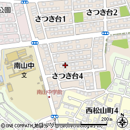 愛知県瀬戸市さつき台4丁目63周辺の地図