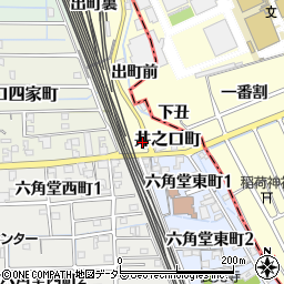 愛知県稲沢市井之口町池向周辺の地図