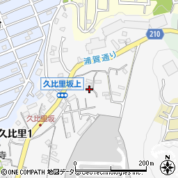 神奈川県横須賀市久比里2丁目17-9周辺の地図