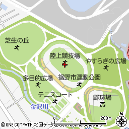 裾野市運動公園陸上競技場周辺の地図