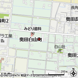愛知県稲沢市奥田白山町110周辺の地図