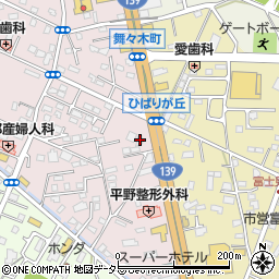 静岡県富士宮市ひばりが丘333周辺の地図