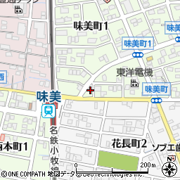 愛知県春日井市味美町1丁目24周辺の地図