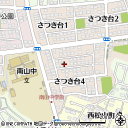 愛知県瀬戸市さつき台4丁目58周辺の地図