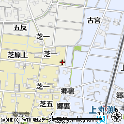 愛知県稲沢市祖父江町甲新田芝一14周辺の地図