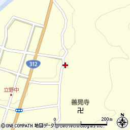 兵庫県朝来市立野554周辺の地図