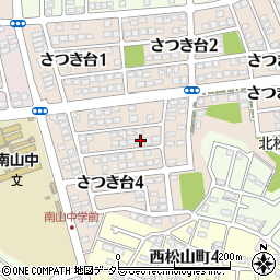 愛知県瀬戸市さつき台4丁目53周辺の地図