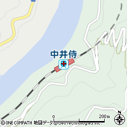 中井侍駅周辺の地図