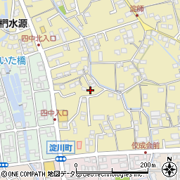 静岡県富士宮市淀師112周辺の地図
