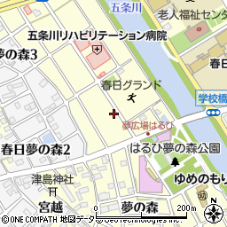 愛知県清須市春日新田畑周辺の地図