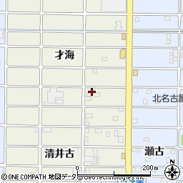 愛知県北名古屋市鹿田才海113周辺の地図