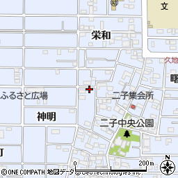 愛知県北名古屋市二子屋敷339-3周辺の地図