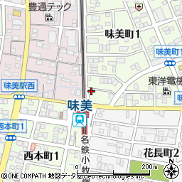 愛知県春日井市味美町1丁目29周辺の地図