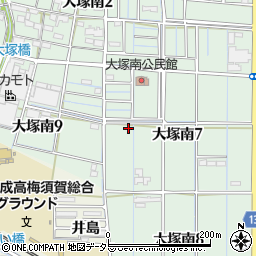 愛知県稲沢市大塚南7丁目29周辺の地図