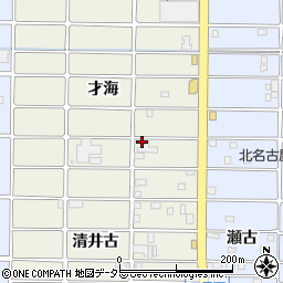 愛知県北名古屋市鹿田才海117周辺の地図
