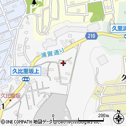 神奈川県横須賀市久比里2丁目20-36周辺の地図