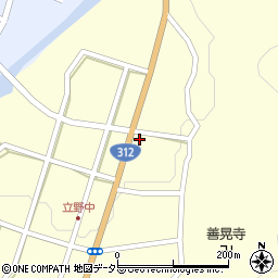 兵庫県朝来市立野491周辺の地図