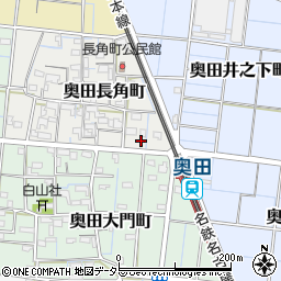 愛知県稲沢市奥田長角町73周辺の地図