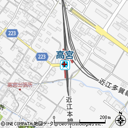 滋賀県彦根市周辺の地図
