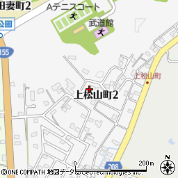 愛知県瀬戸市上松山町周辺の地図
