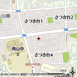 愛知県瀬戸市さつき台4丁目38周辺の地図