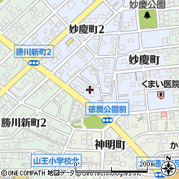 愛知県春日井市妙慶町2丁目10周辺の地図
