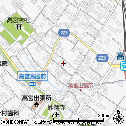 滋賀県彦根市高宮町1107周辺の地図