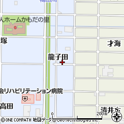 愛知県北名古屋市九之坪（龍子田）周辺の地図