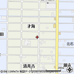 愛知県北名古屋市鹿田才海59周辺の地図