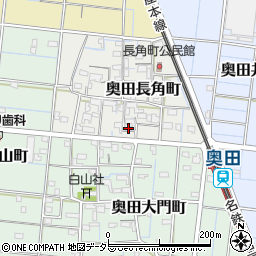 愛知県稲沢市奥田長角町81周辺の地図