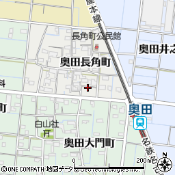 愛知県稲沢市奥田長角町77周辺の地図