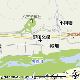 愛知県豊田市下切町野田久保周辺の地図