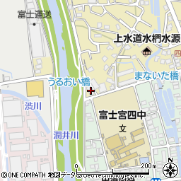 静岡県富士宮市淀師401周辺の地図