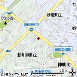 十六銀行勝川支店周辺の地図