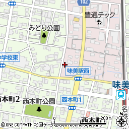 愛知県春日井市味美西本町2655周辺の地図