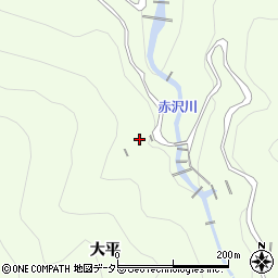 愛知県豊田市時瀬町大平周辺の地図