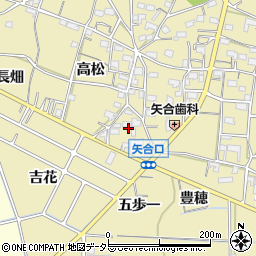 愛知県稲沢市矢合町五歩一周辺の地図