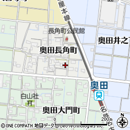 愛知県稲沢市奥田長角町78周辺の地図