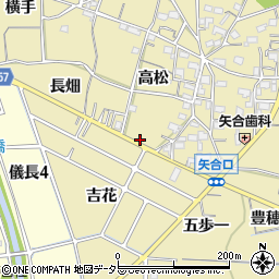 愛知県稲沢市矢合町脇ノ田周辺の地図