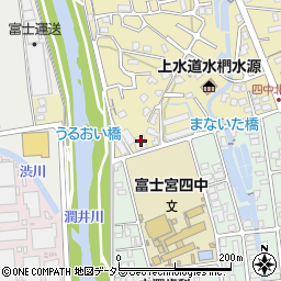 静岡県富士宮市淀師291周辺の地図