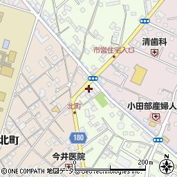 富士宮城北郵便局周辺の地図