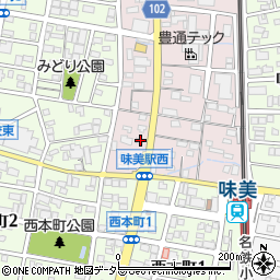 愛知県春日井市味美西本町2668周辺の地図