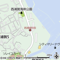 西浦賀町四周辺の地図