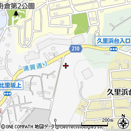 神奈川県横須賀市久比里2丁目21-4周辺の地図